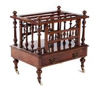 A Large Victorian Mahogany Canterbury.