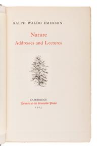 EMERSON, Ralph Waldo (1803-1882). The Complete Works of Ralph Waldo Emerson . Cambridge: Riverside Press for Houghton Mifflin and Company, [1903-1904].
