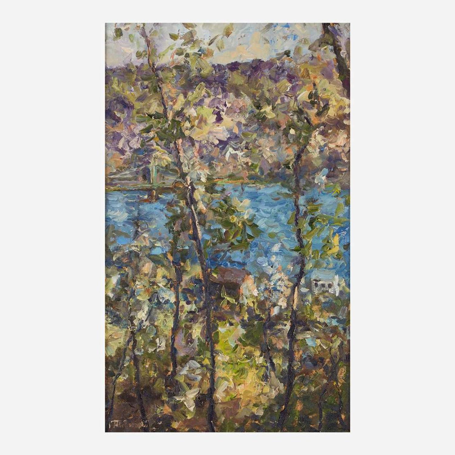 Alan Fetterman (American, B. 1958) Lumbering Along the River