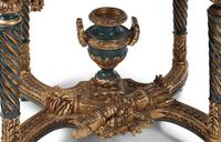 A Pair of Italian Neoclassical Style Painted and Parcel-Gilt Jardinières