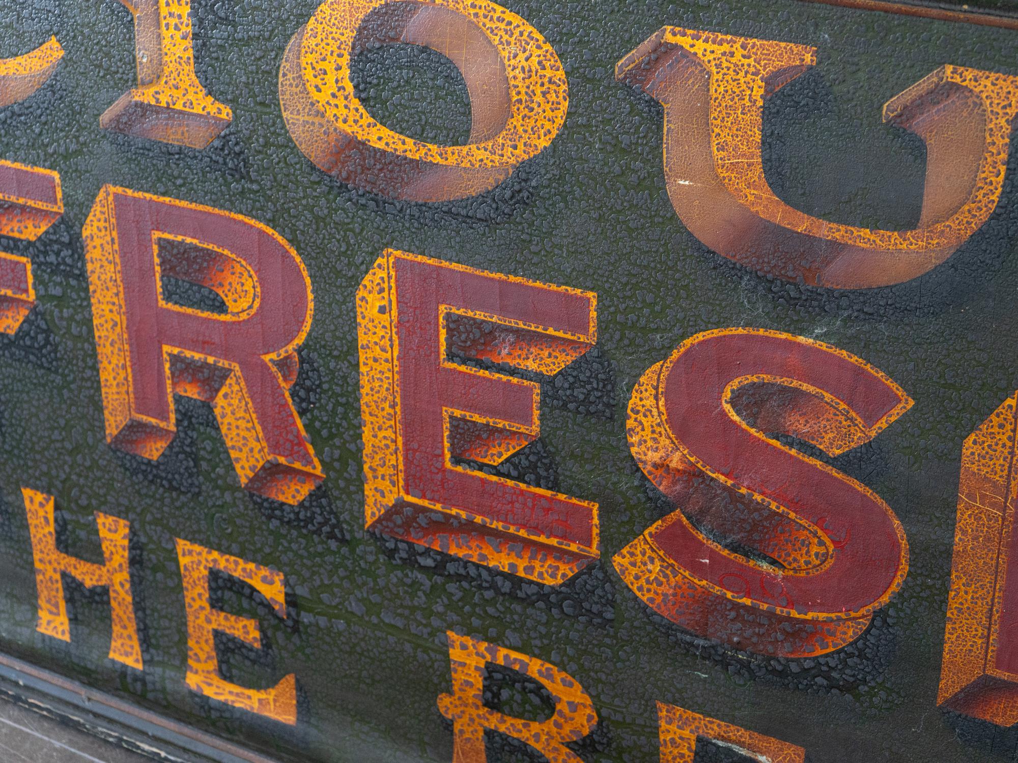 A Pair of Very Large Victorian Hand-Painted Trade Signs