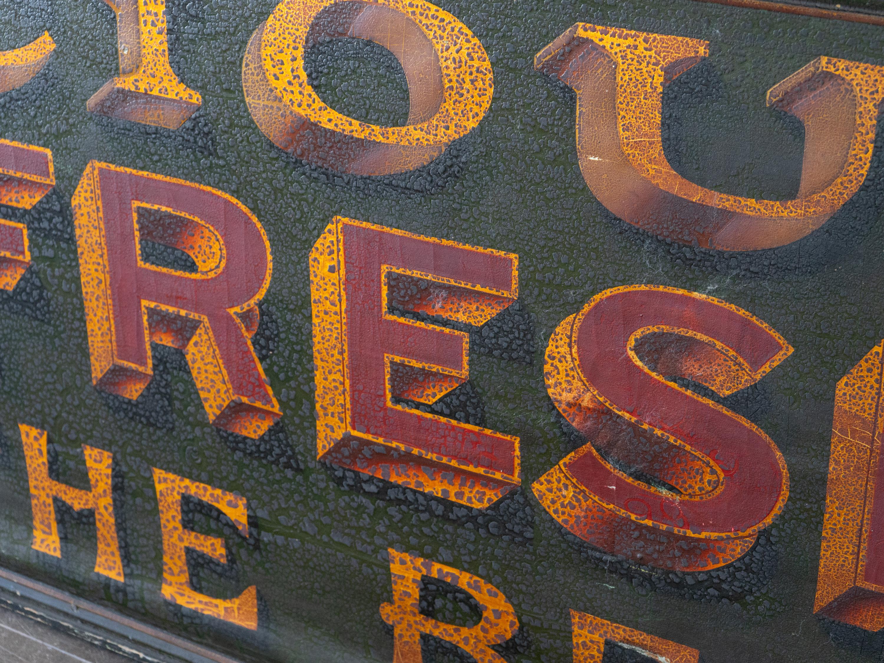 A Pair of Very Large Victorian Hand-Painted Trade Signs