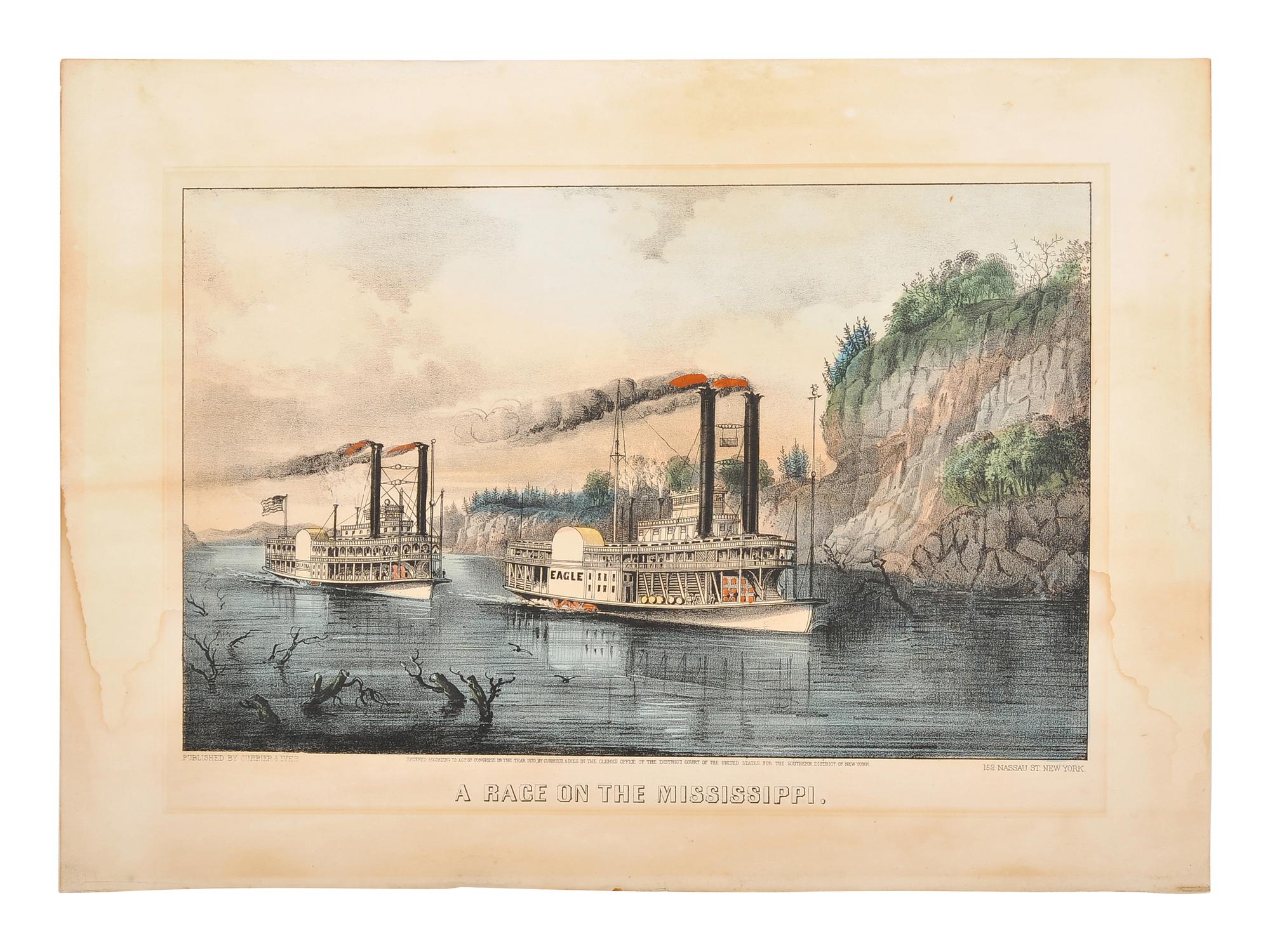 CURRIER and IVES, publishers A group of 7 small-format lithographs, comprising: