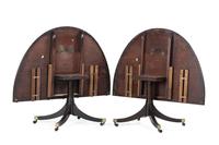 An English Mahogany Two-Pedestal Dining Table