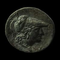 A Roman Bronze Fibula with Minerva