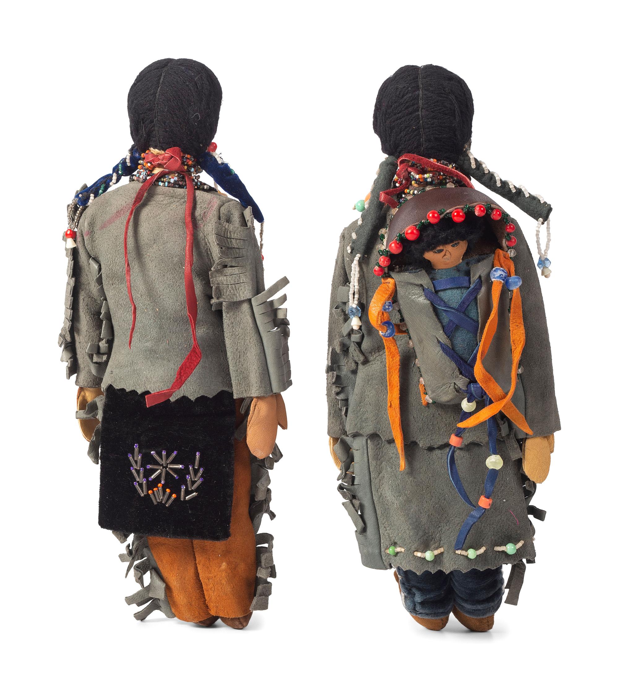 Beaded Hide Dolls