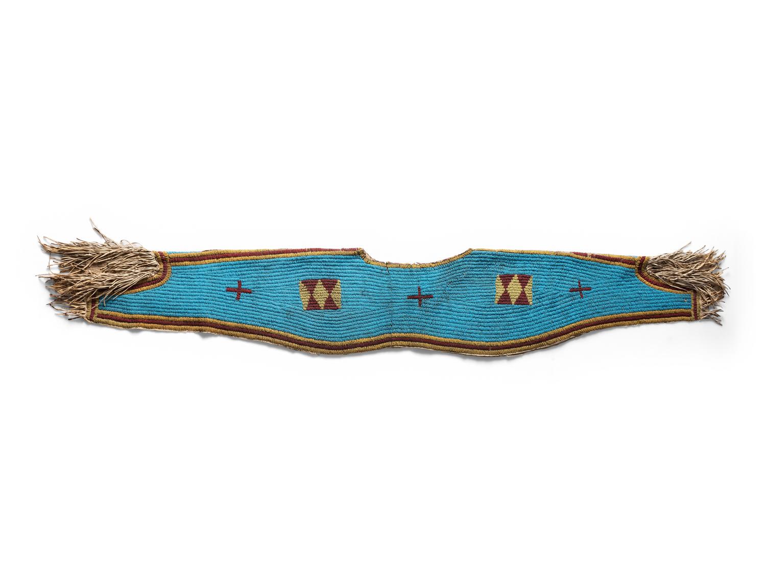 Sioux Beaded Buffalo Hide Dress Yoke