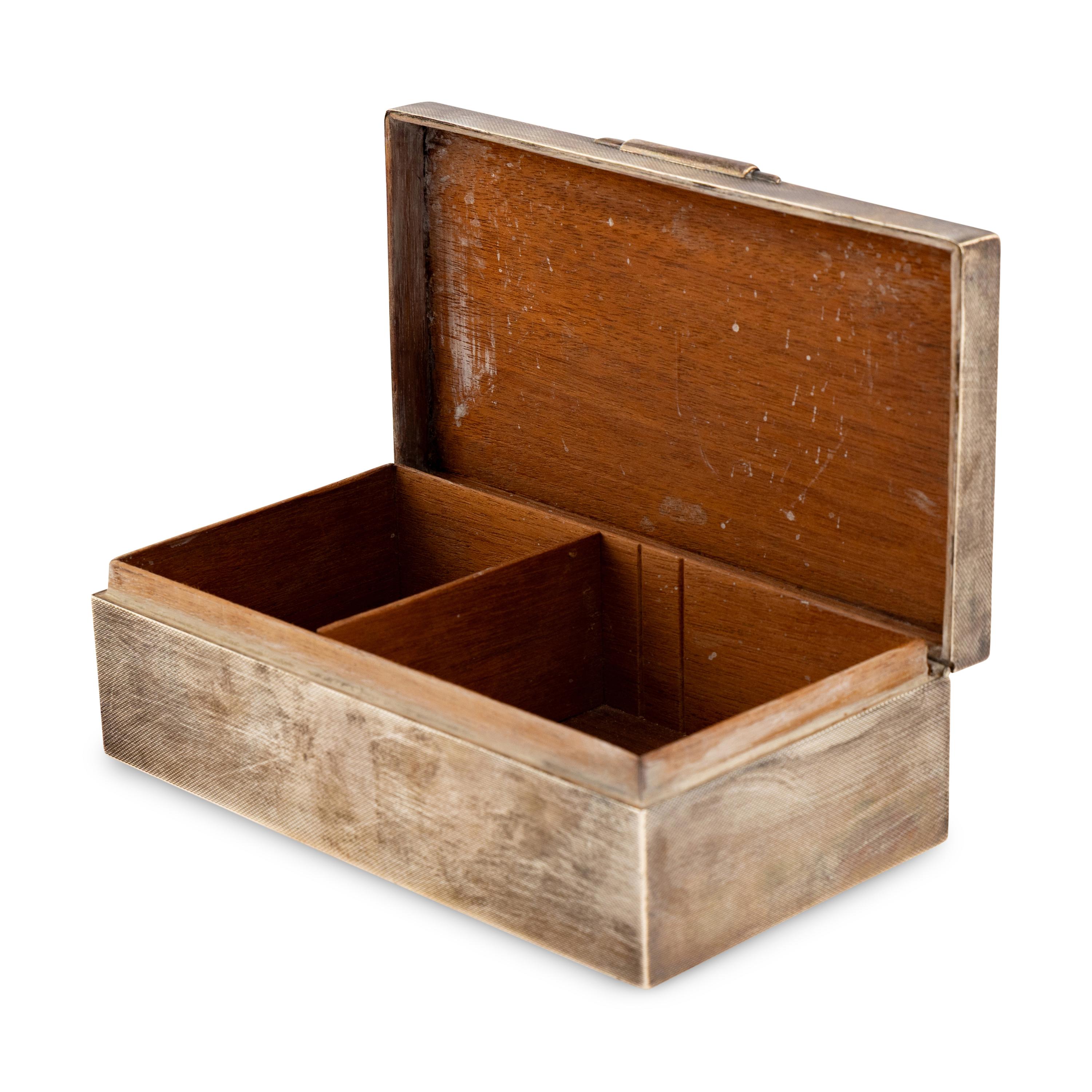 An English Silver Table Casket