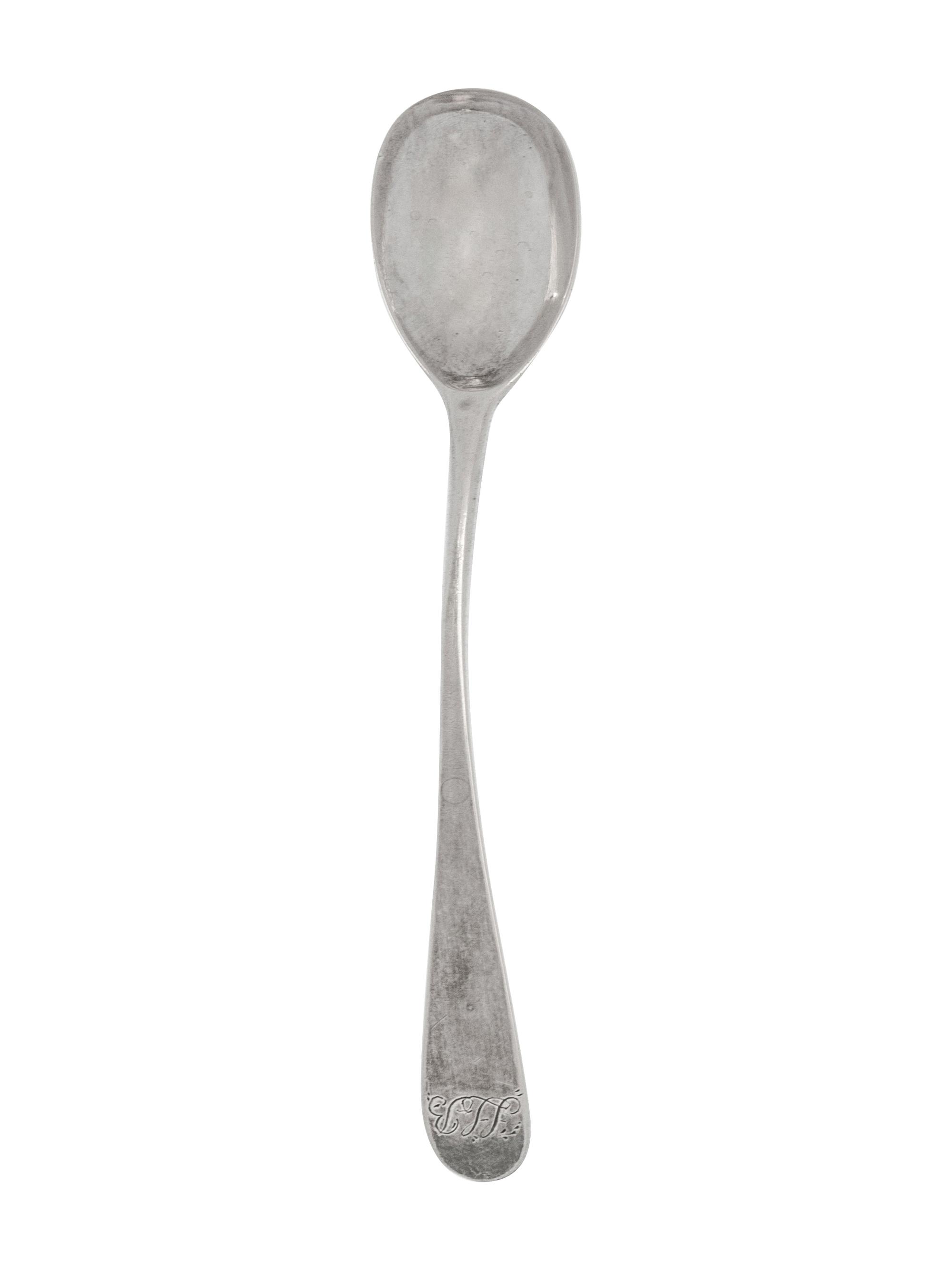 A George III Silver Condiment Spoon