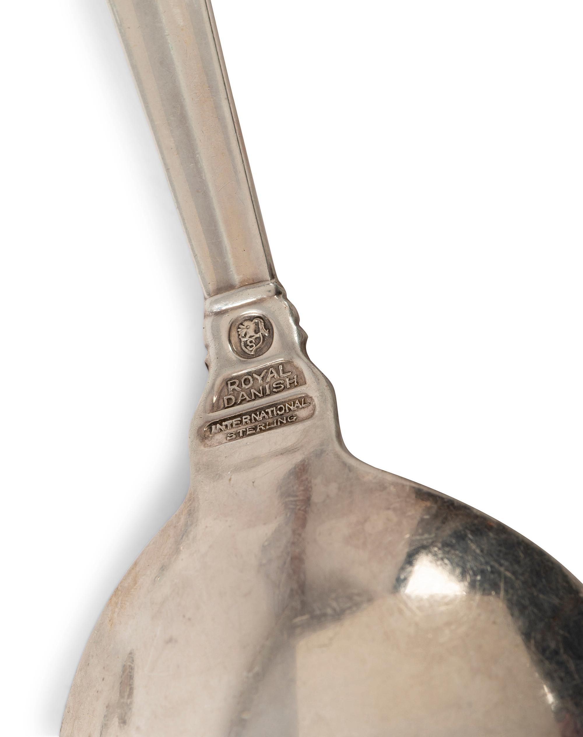 An International Silver Co. 'Royal Danish' Silver Flatware Service