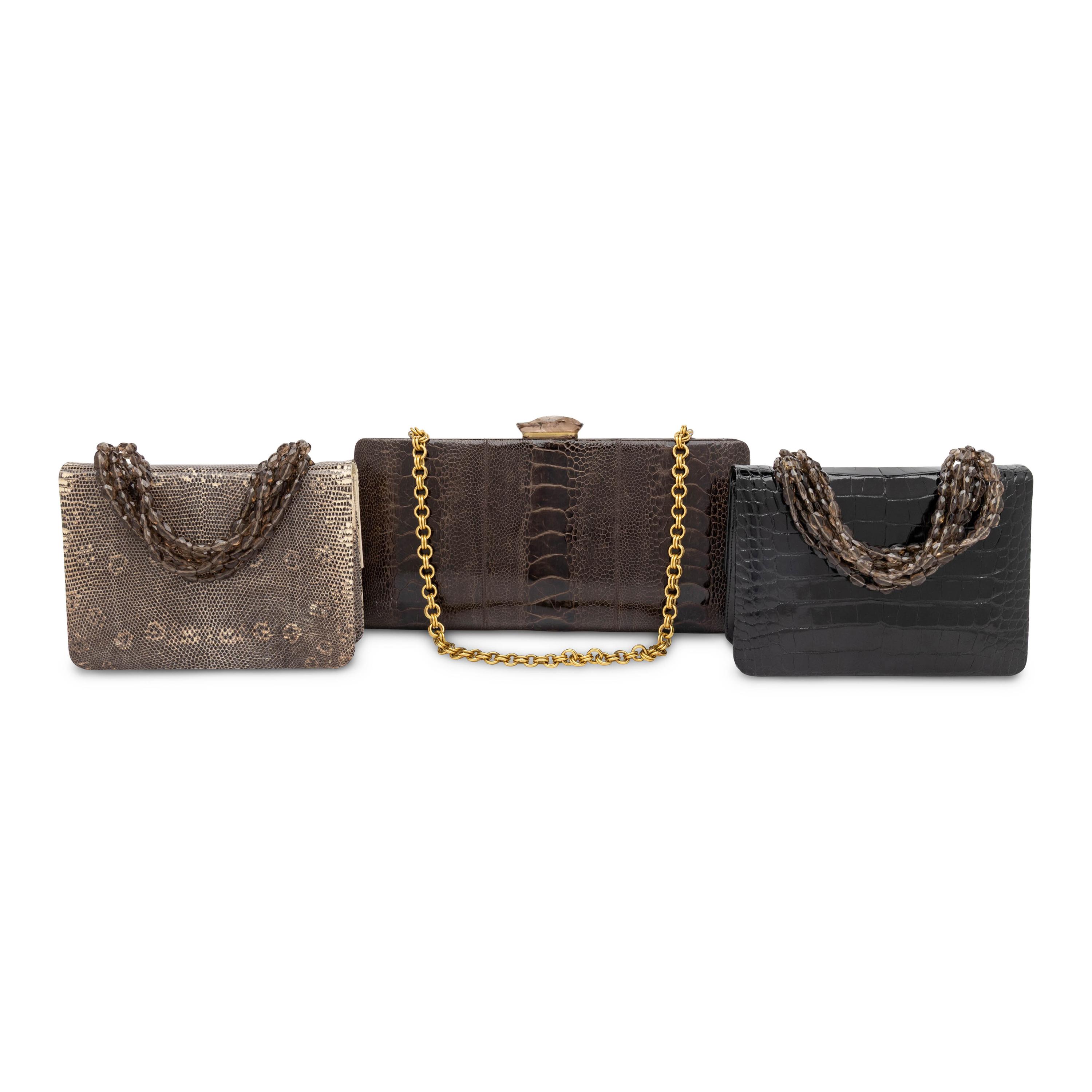 Darby Scott, Three Exotic Skin Handbags