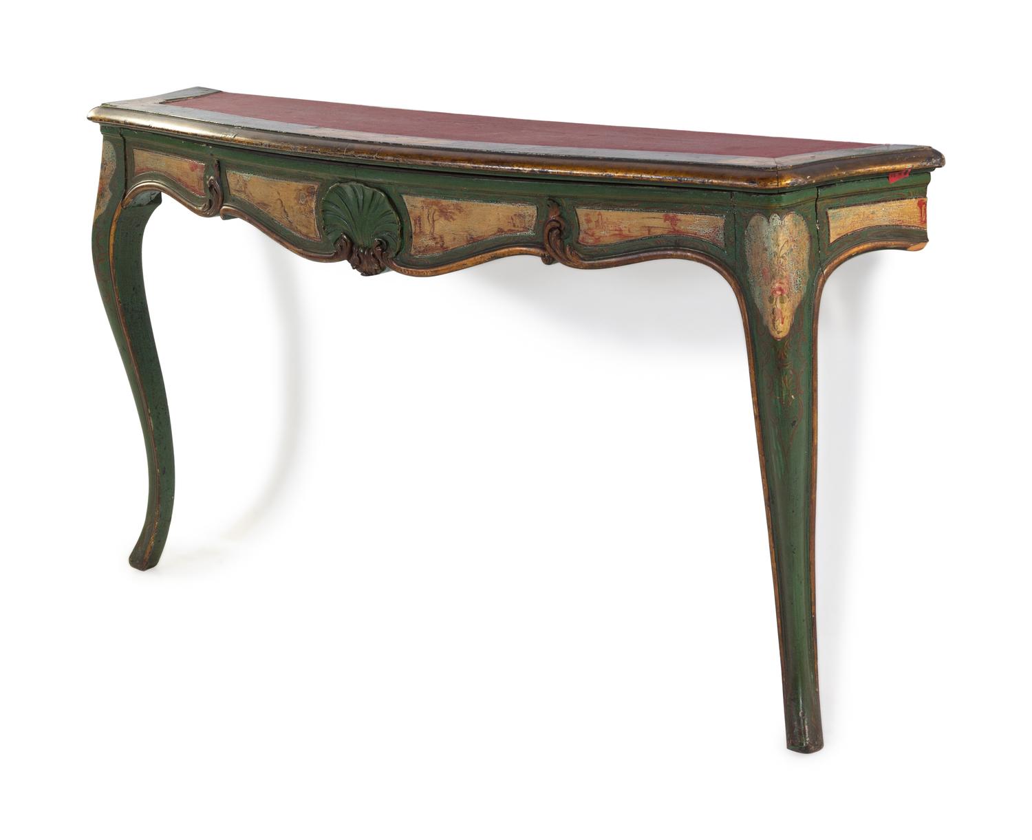 A Louis XV Style Painted Console Table