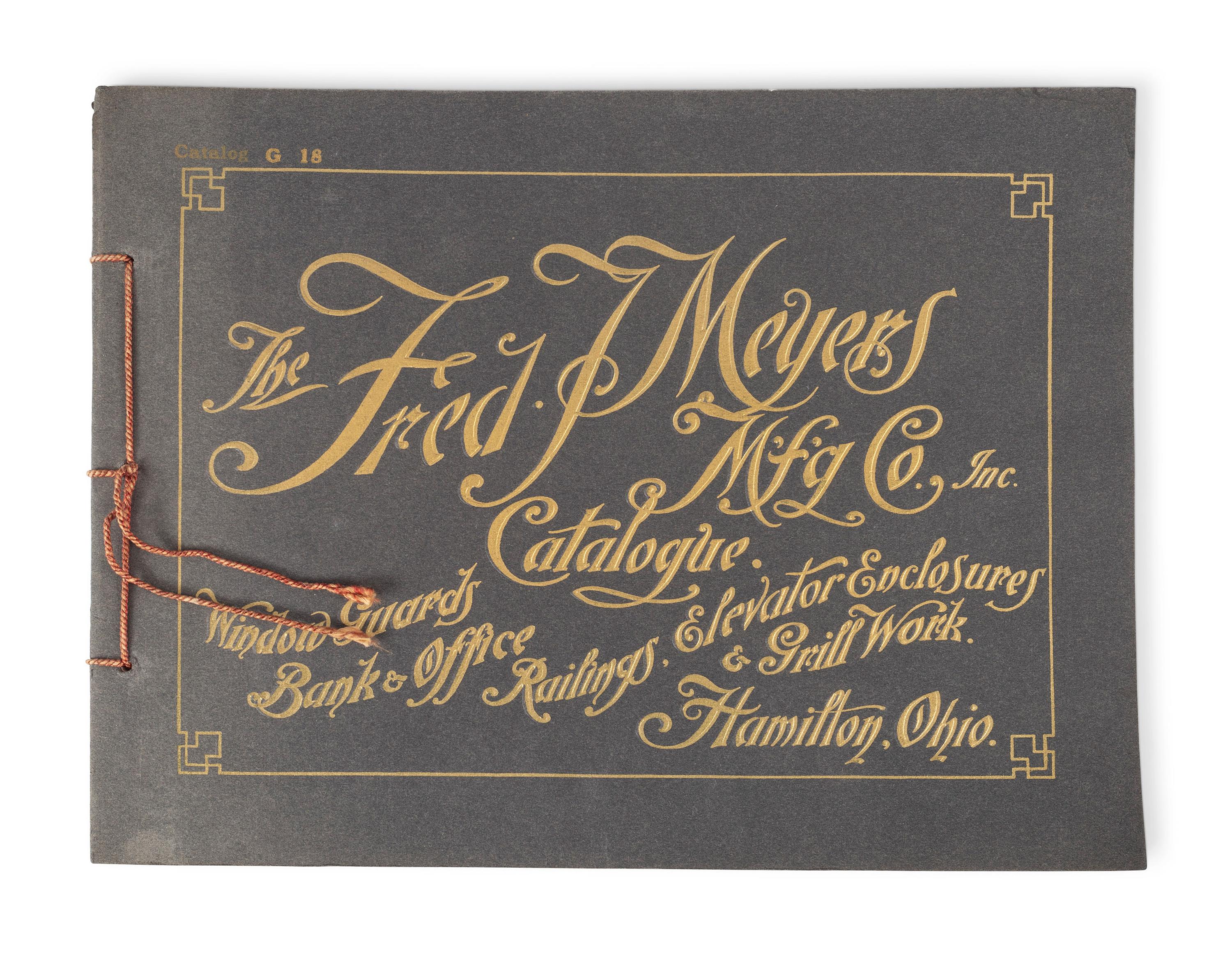 A Fred J. Meyers Mfg. Co. Catalogue