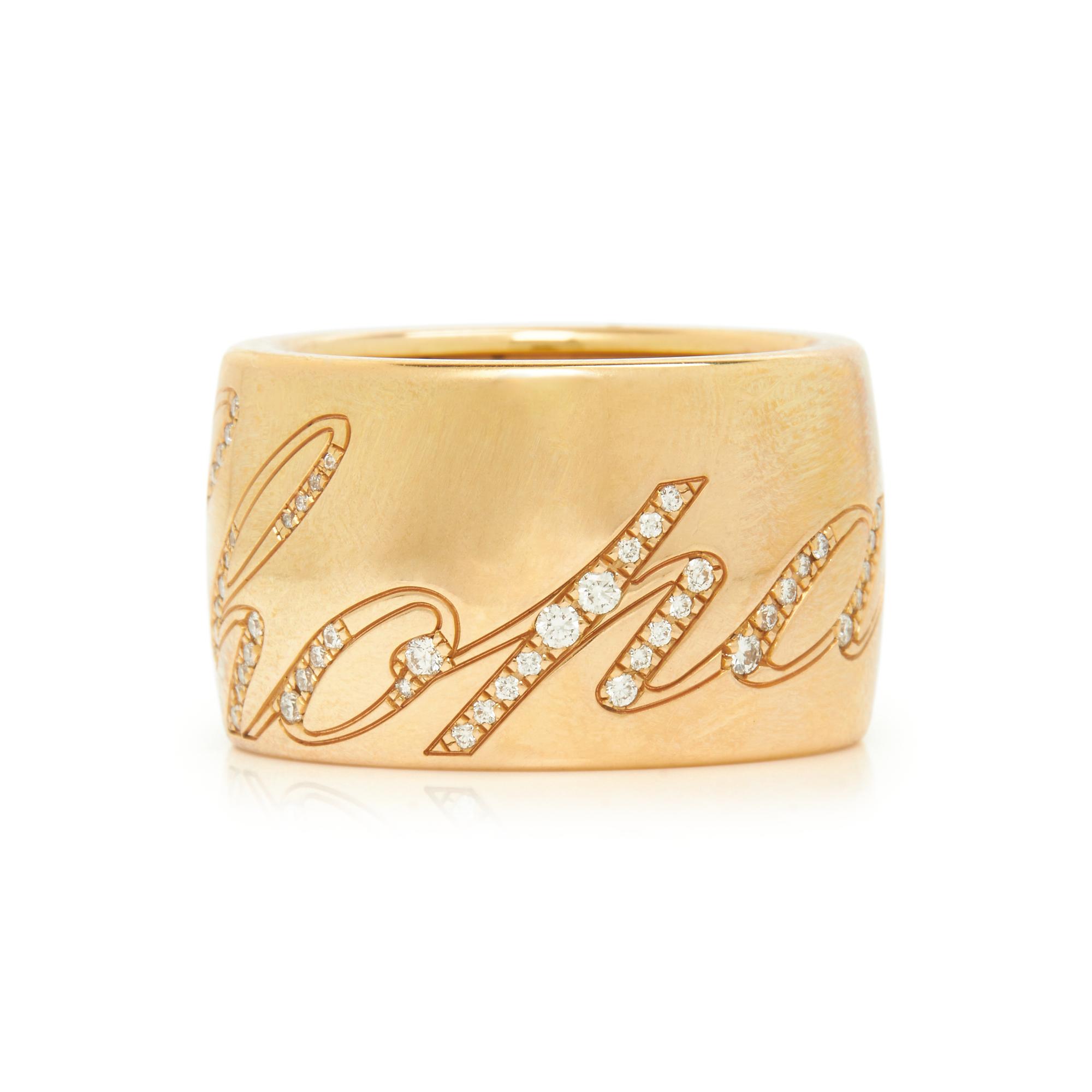 CHOPARD, YELLOW GOLD AND DIAMOND 'CHOPARDISSIMO' SPINNING RING