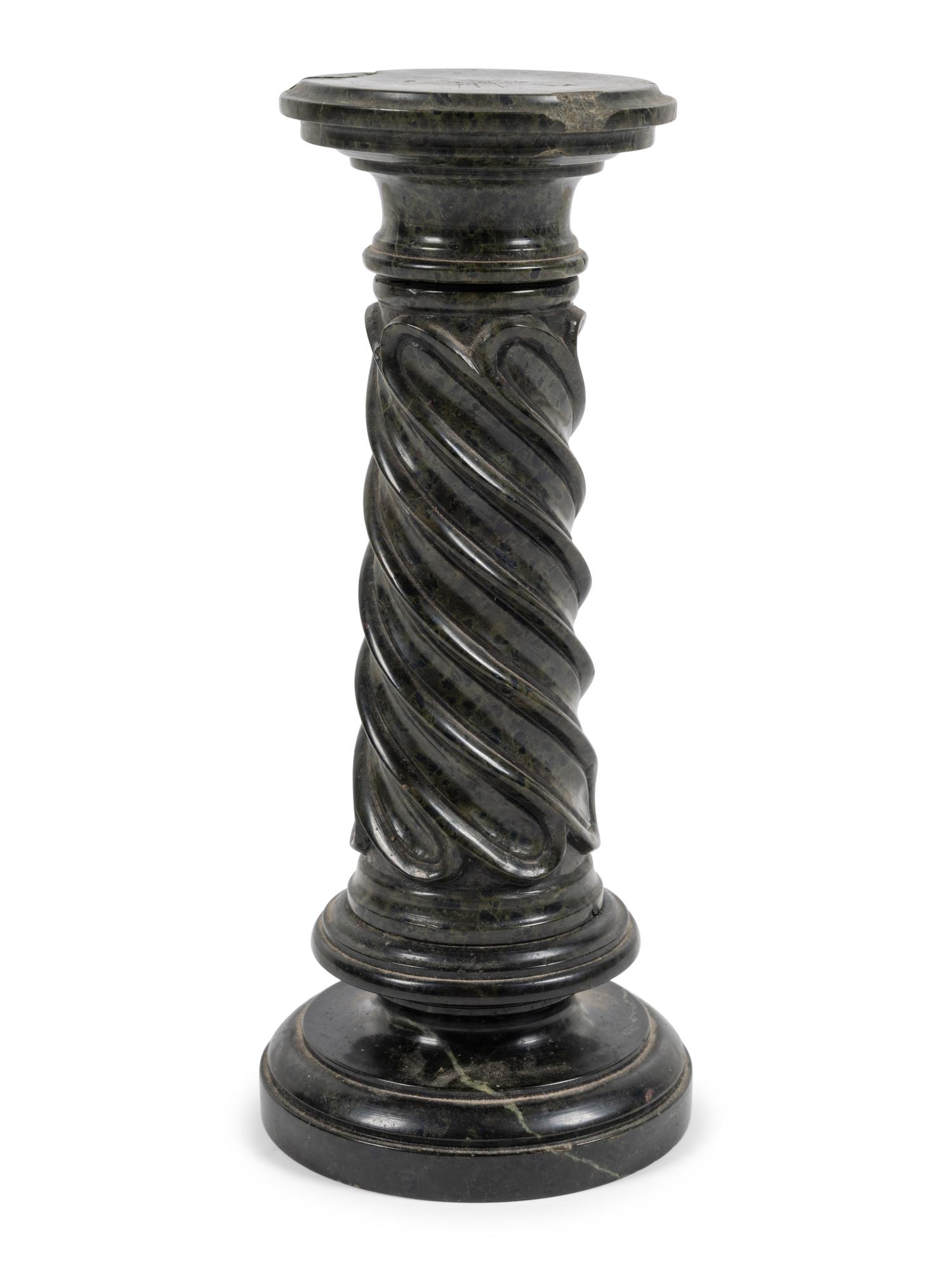 A Grand Tour Style Diminutive Marble Pedestal