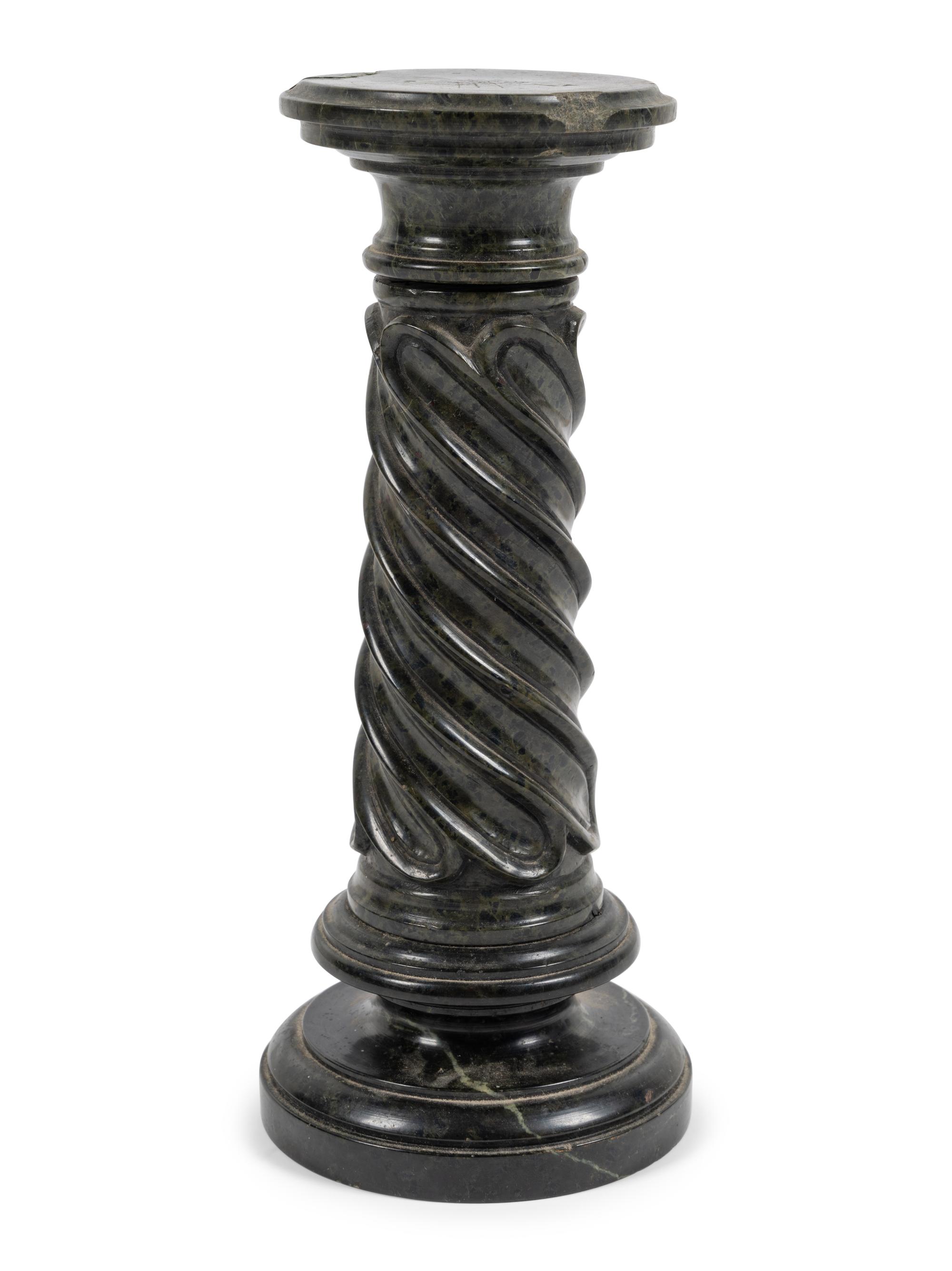 A Grand Tour Style Diminutive Marble Pedestal