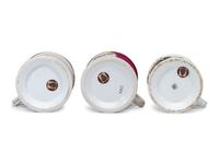 Three Tradesman's Porcelain Occupational Shaving Mugs