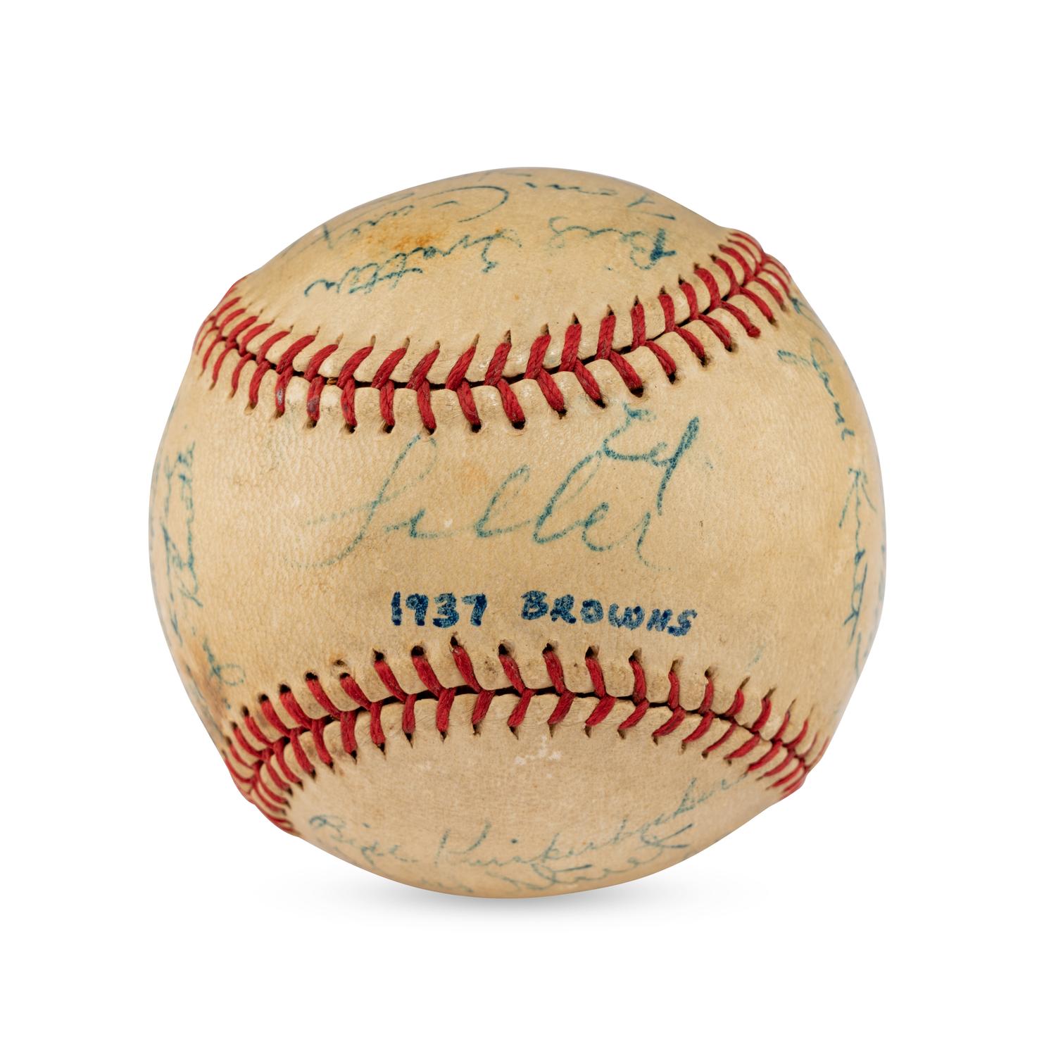 A 1937 St. Louis Browns Team Signed Autograph Baseball