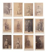 [CIVIL WAR]. A group of 22 CDVs of members of the 7th New York State Militia, Cos. A, B, and C.