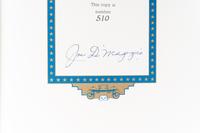 A Joe DiMaggio Signed Autograph Limited Edition Album Book Set,