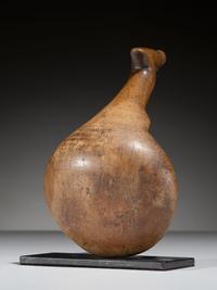 Anishinaabe Wood Ladle, with Bird Effigy