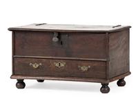 A William and Mary Oak Diminutive One-Drawer Blanket Chest