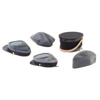 [Militaria] Assorted hats, devices, and buttons identified to the 7th New York State Militia and National Guard.