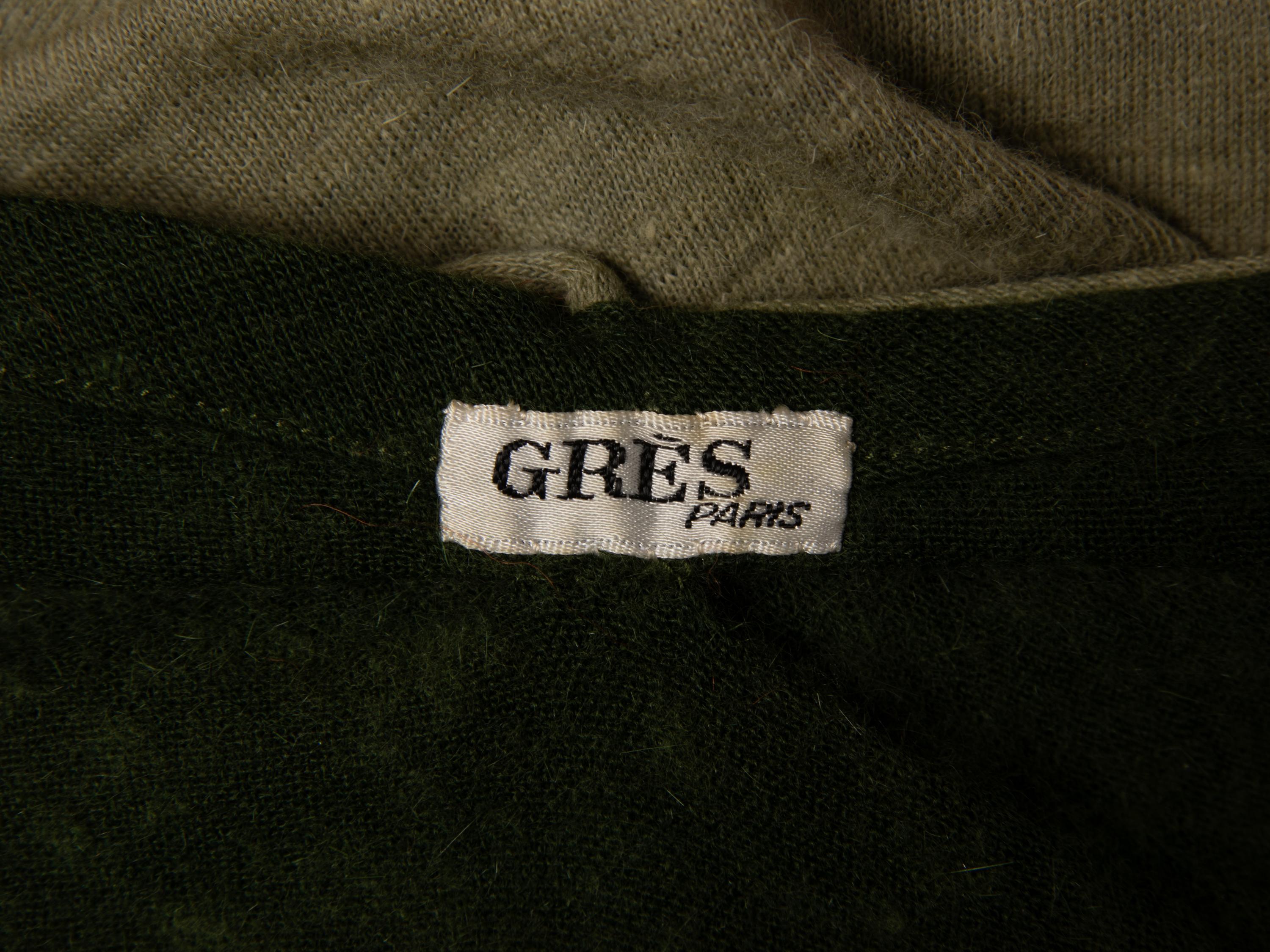 Madame Grès, Knit Wrap, 1970s