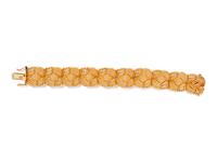 A 14 Karat Yellow Gold Rope Motif Bracelet,