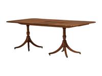A George III-Style Double Pedestal Mahogany Dining Table