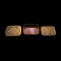 Three Japanese Gold Lacquer Covered Boxes, Meiji Period