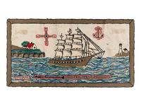 A Whaling Hooked Rug