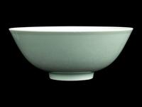 A Pair of Incised Celadon Glazed Porcelain Bowls