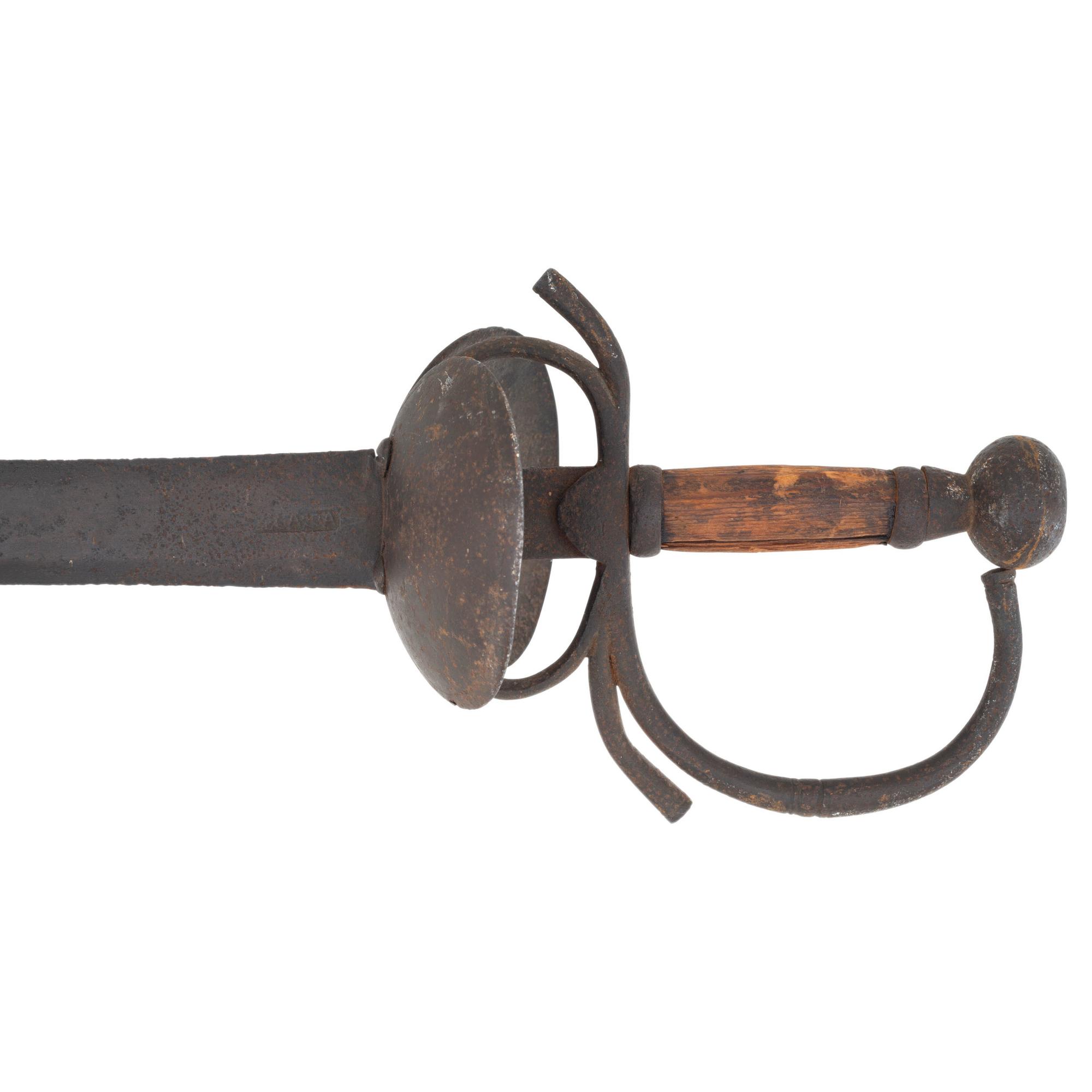 Late 18th Century Spanish Bilbao/Caribe Hilt Broadsword of Soldados de Cuera (Leather Jacket Soldiers)