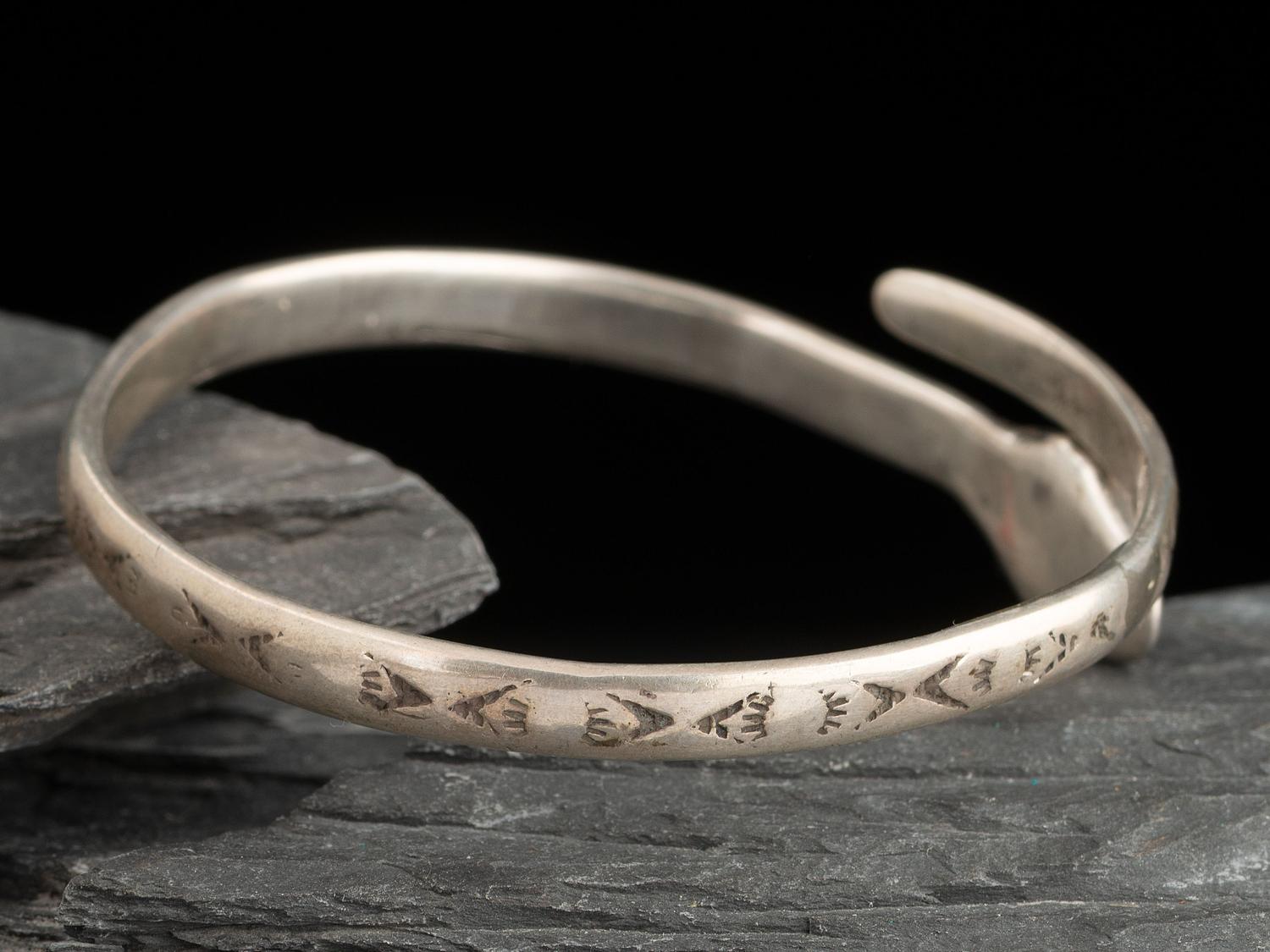 Pueblo Stamped Ingot Snake Bracelet