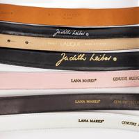 Group of Ten Designer Belts, Including Judith Leiber & Lalique
