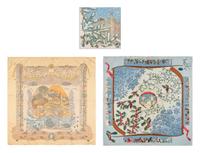 Hermès, Three Silk Scarves, Two Winter-Themed