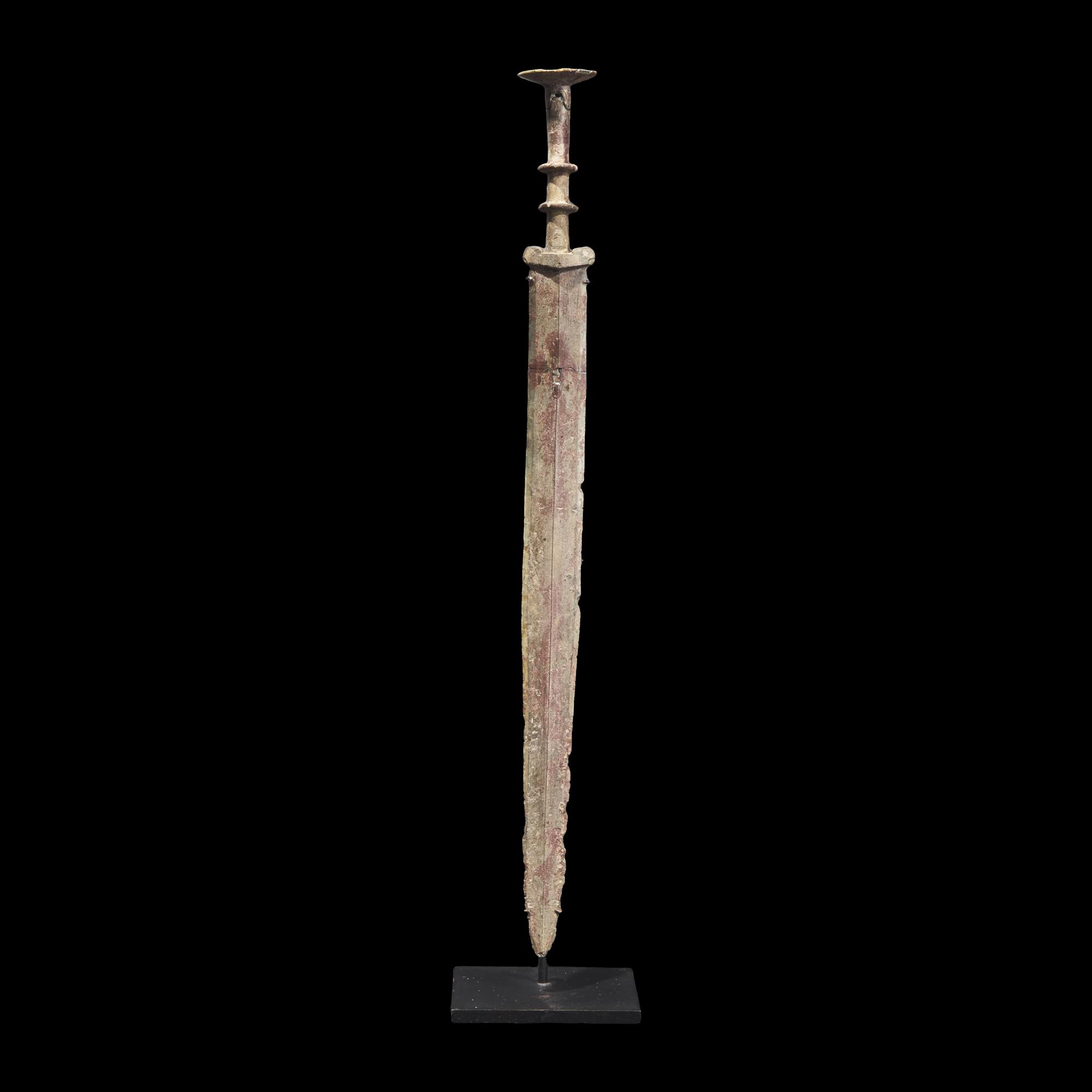 A Chinese Archaic Bronze Hilted Sword, Warring States Periods 戰國 青銅劍