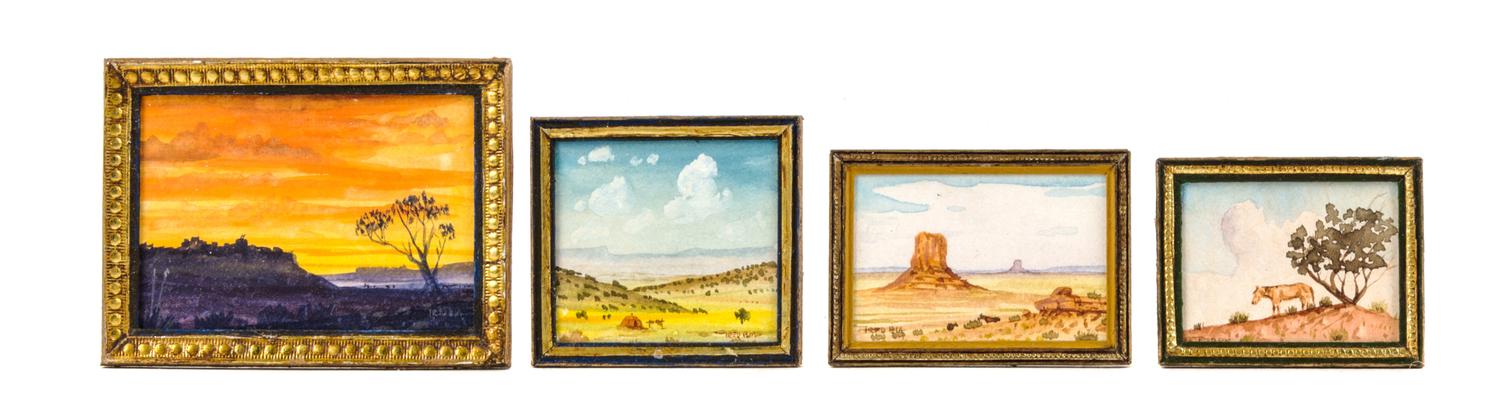 Fred Bia, (American, 20th Century), Landscape Scenes (four works)