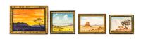 Fred Bia, (American, 20th Century), Landscape Scenes (four works)