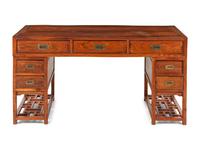 A Chinese Huanghuali and Mixed Woods Writing Desk, 20th Century 近代 黃花梨拼雜木寫字臺