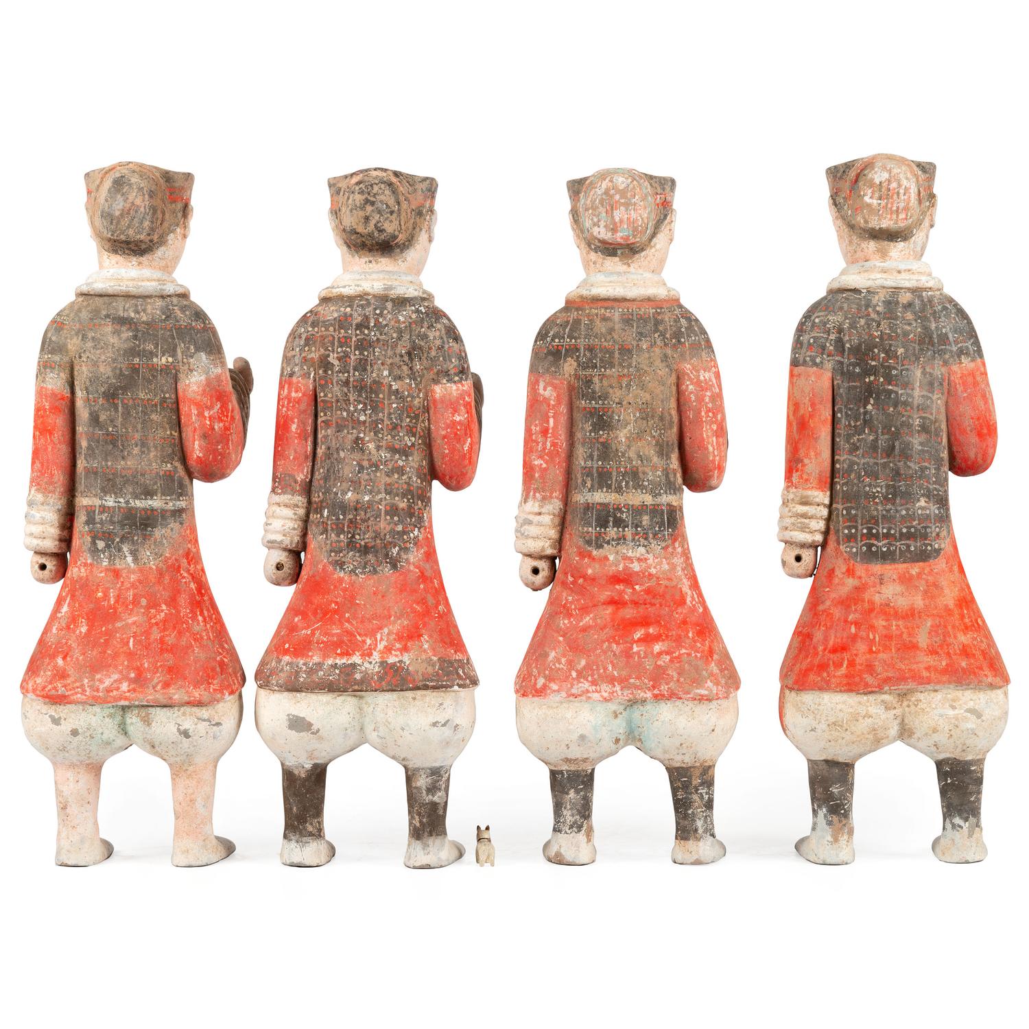 Four Chinese Terracotta Warrior Figures
