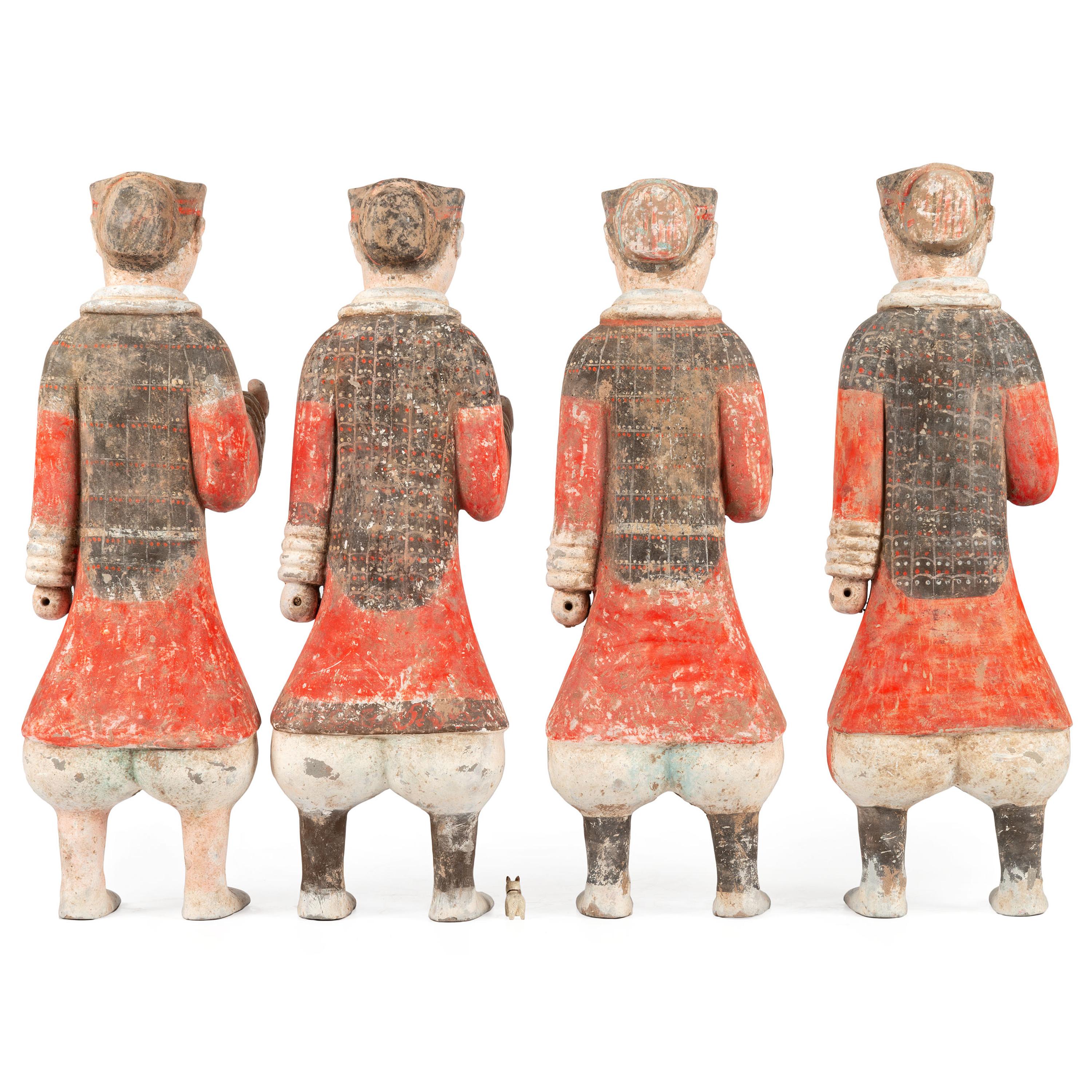 Four Chinese Terracotta Warrior Figures