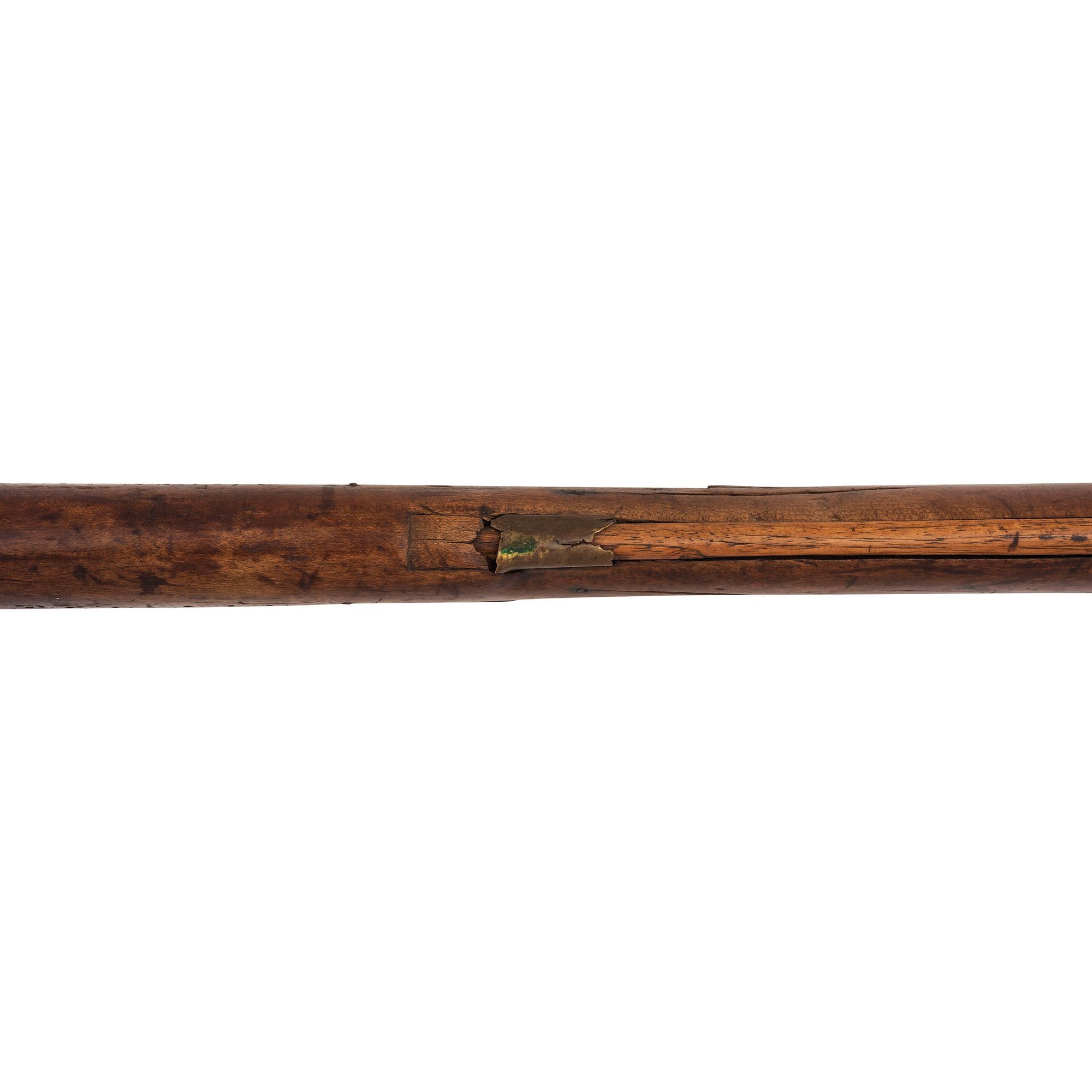 Full Stock Leman Percussion Rifle Showing Native American Use