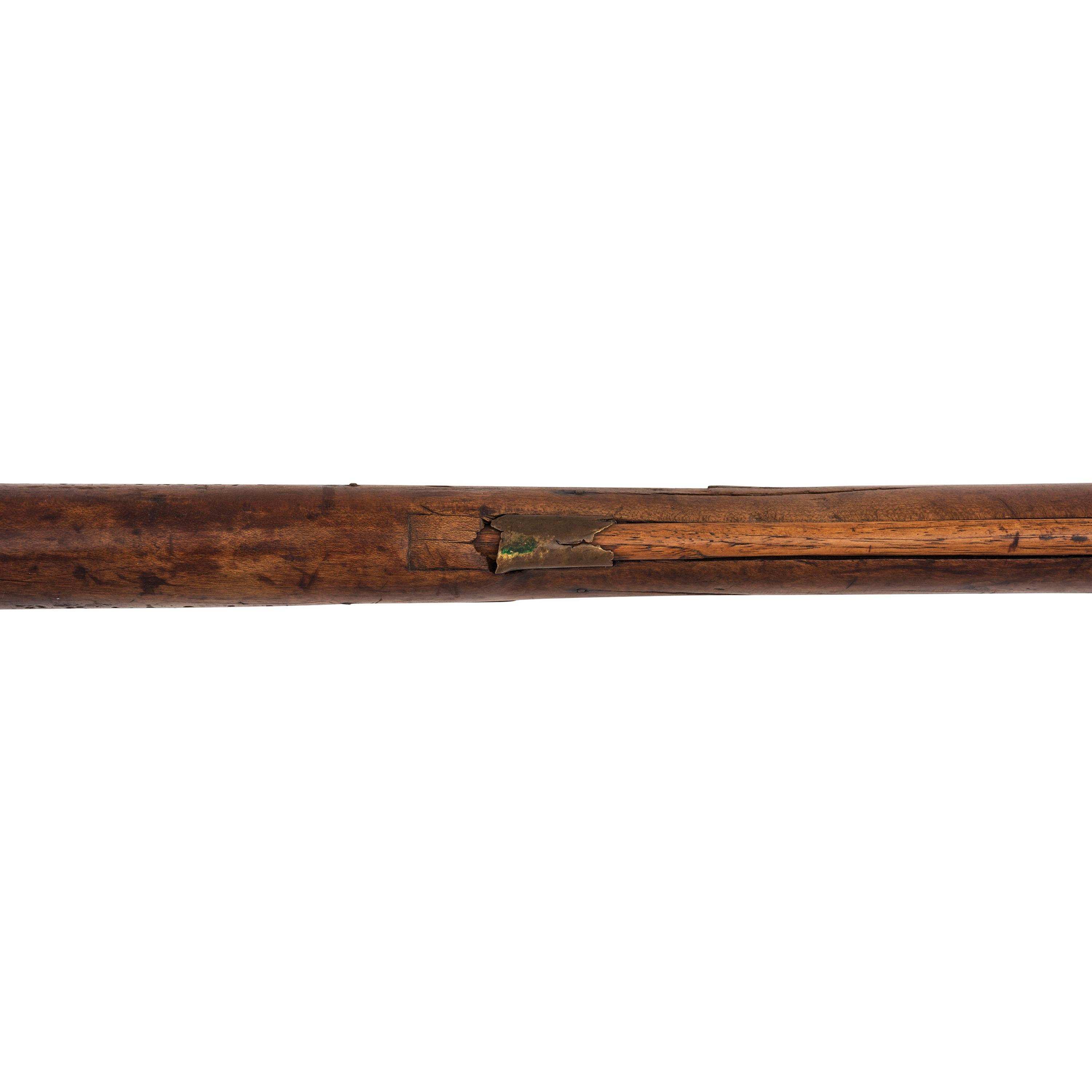 Full Stock Leman Percussion Rifle Showing Native American Use