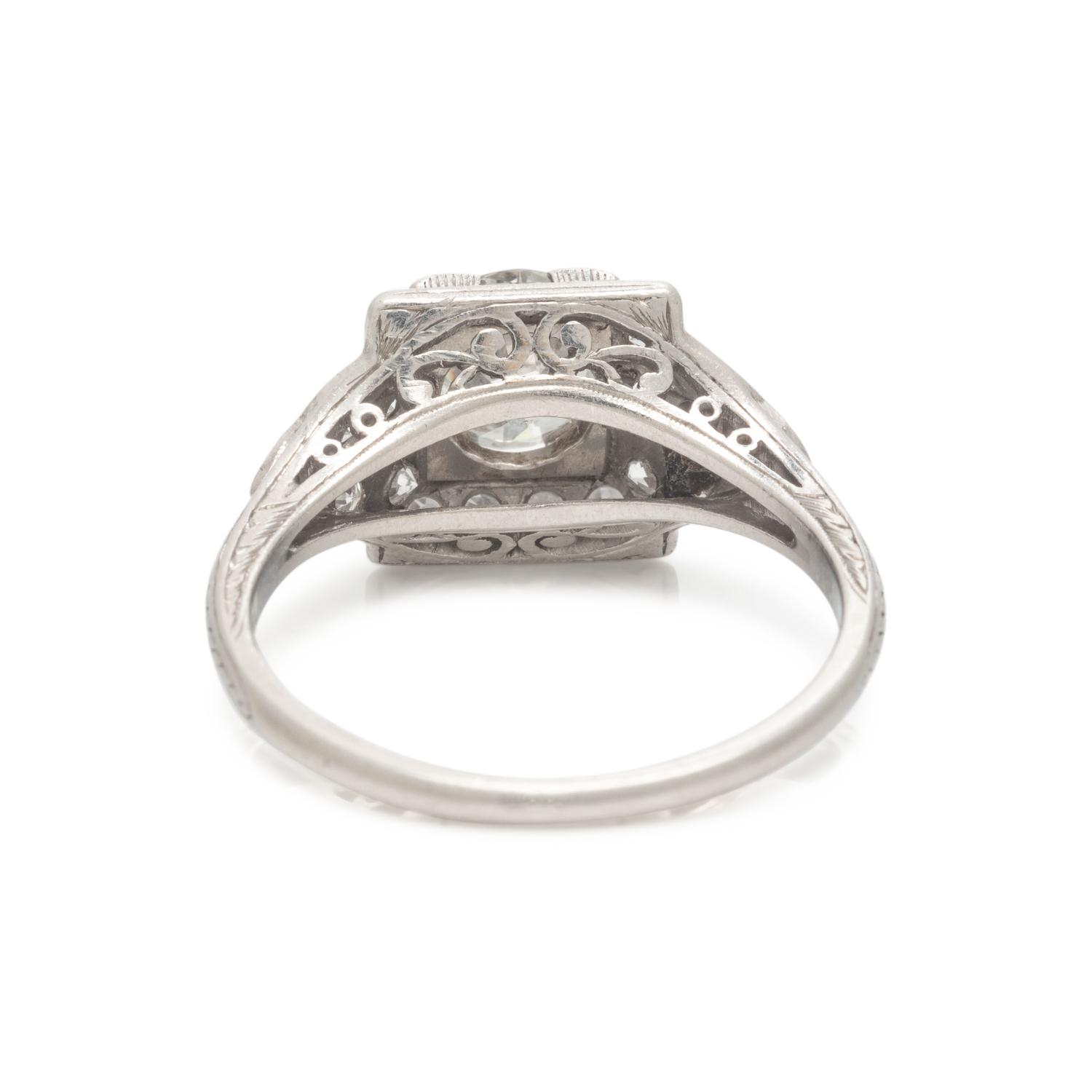 ART DECO, DIAMOND RING