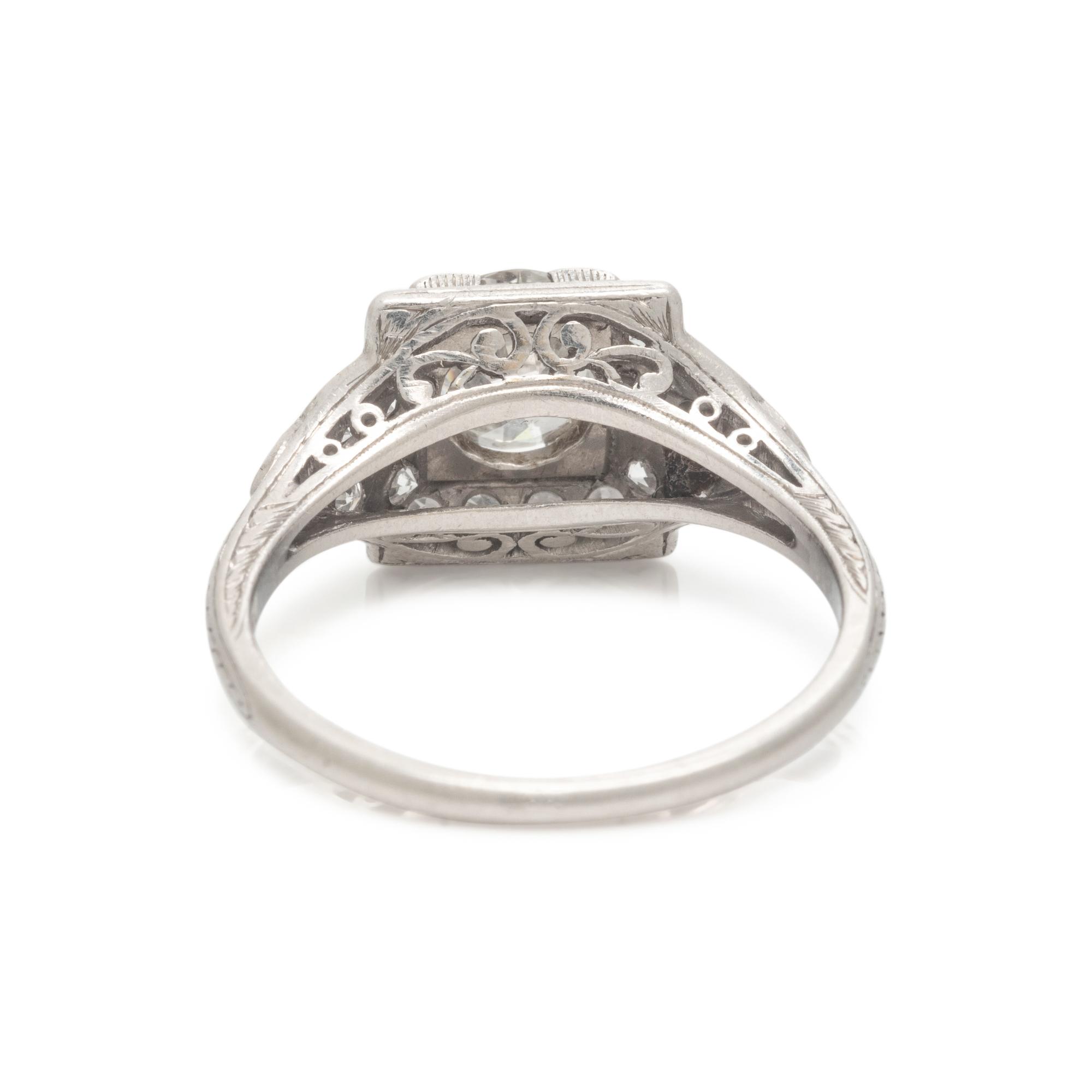 ART DECO, DIAMOND RING