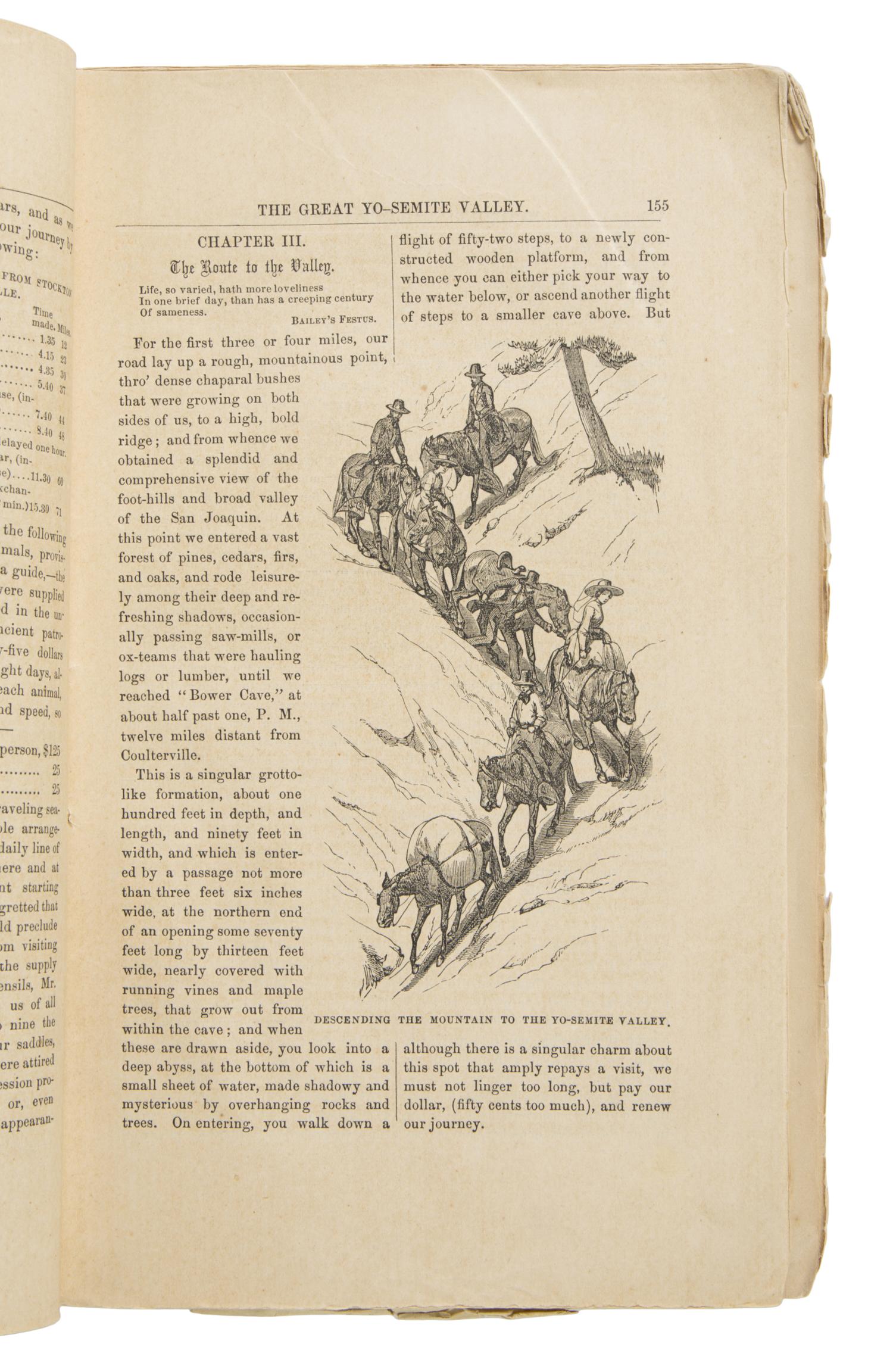 Hutchings, James Mason (1820-1902). "The Great Yo-Semite Valley." [in]: Hutchings' California Magazine. No. 40 . San Francisco: Hutchings & Rosenfield, October 1859.