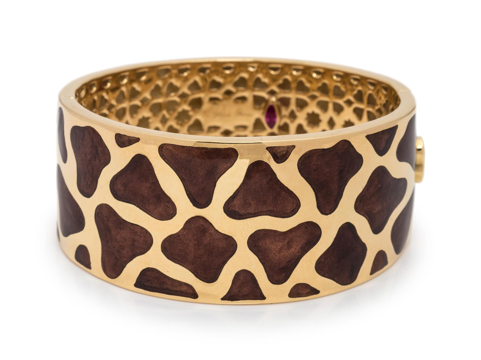 Roberto Coin, Enamel 'Giraffe' Bangle Bracelet
