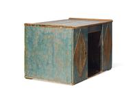 A Rustic Paint-Decorated Kneehole Desk DONATED BY NATE BERKUS